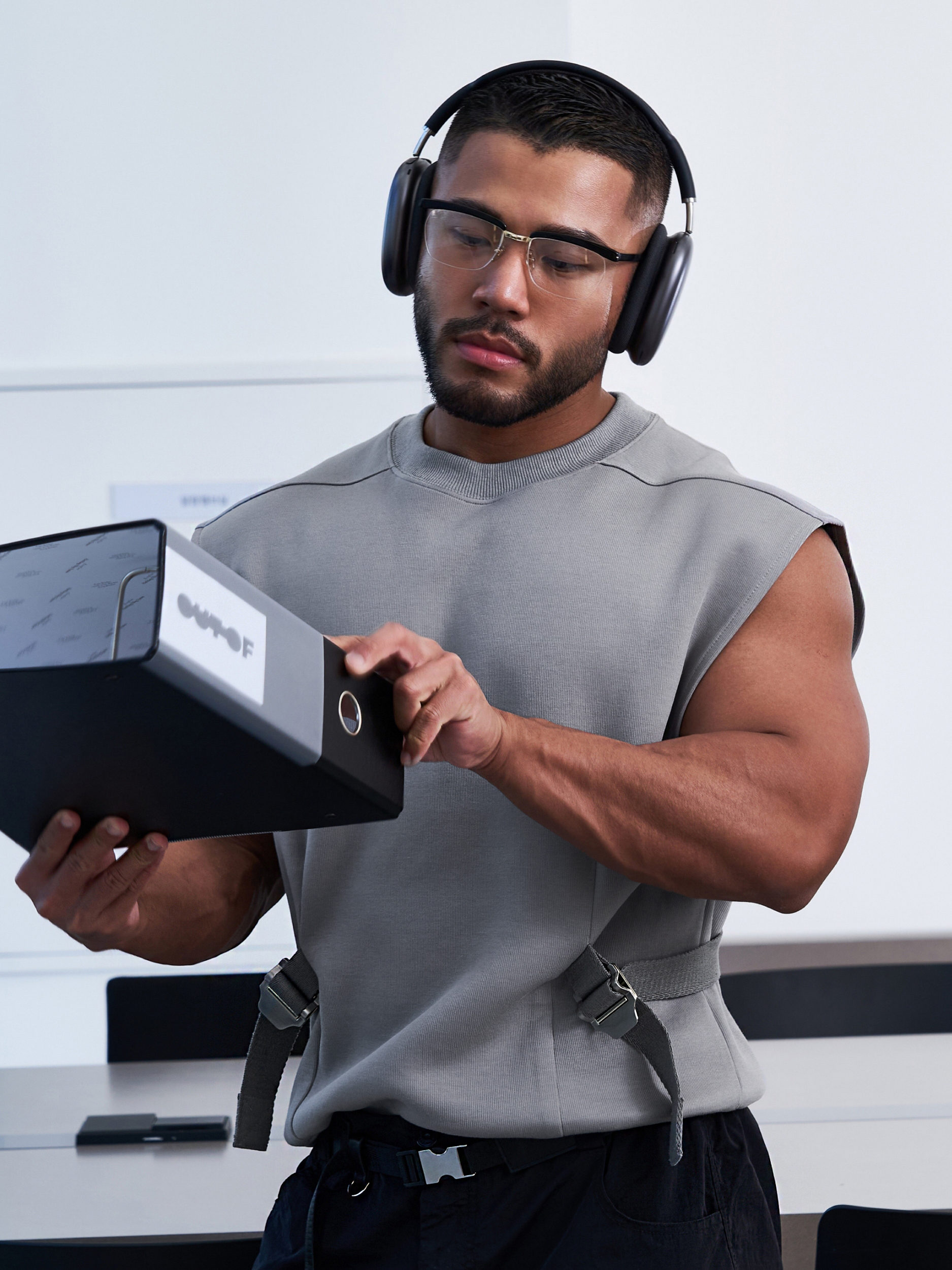 OUTOF男士oversize坎肩背心