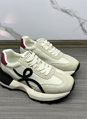 36码孤品特价真皮阿甘鞋女四季百搭内增高轻便耐磨休闲鞋时尚女鞋