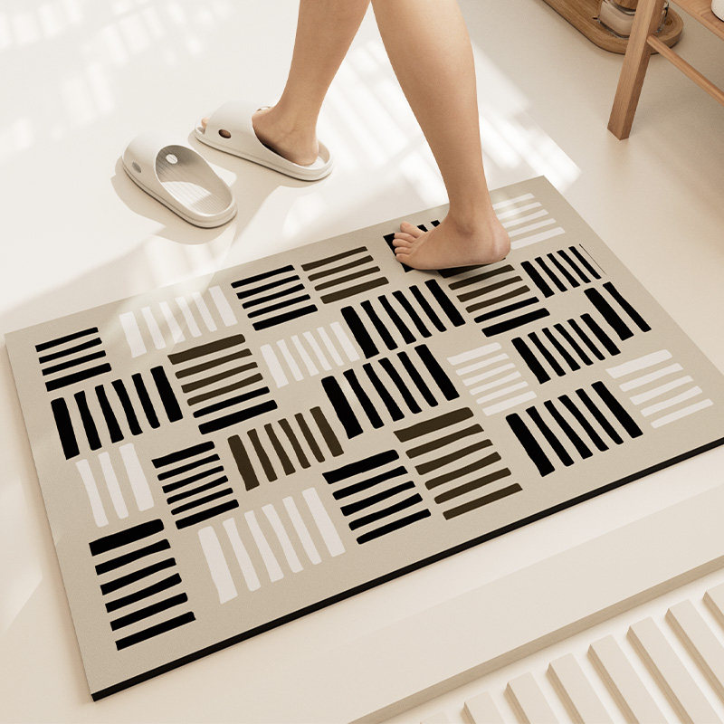 卫生间地垫浴室防滑吸水厕所强门口洗手间硅藻泥速干脚垫地毯卫浴