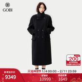 毛呢外套显瘦时尚 Gobi戈壁25冬季 中长款 女士毛呢羊绒大衣MC0073