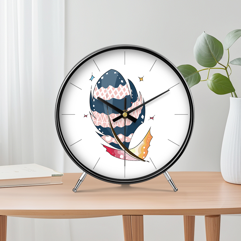 钟表桌面摆放时钟轻奢新款座钟客厅摆台高级台式简约现代摆件台钟