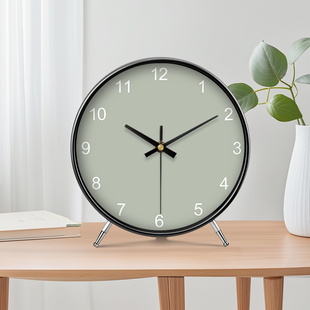 摆放式台钟摆台式简约风时钟高级感大气座钟时尚现代创意钟表摆件