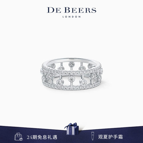 DeBeers/戴比尔斯18K白金戒指