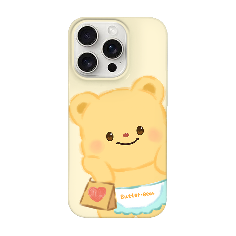 菲林壳适用于苹果15promax手机壳新款iPhone17/14卡通16可爱黄色小熊13防摔12硬11保护套xs硅胶xr