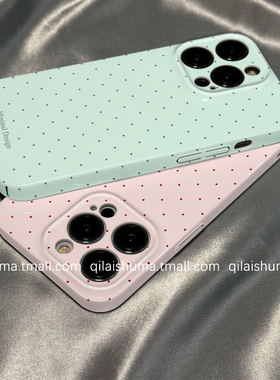 柒莱菲林壳适用于华为nova14/13/12pro手机壳新款nova11/10se韩风纯色简约波点9硬男女8保护套7防摔6硅胶5软