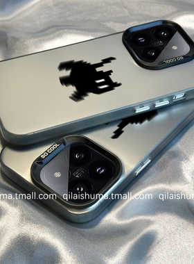 柒莱磨砂适用于小米17/14pro手机壳15新款12/11女10高级简约惊吓猫咪红米note13pro+硬壳k70pro男k60防摔50套
