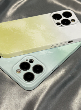 柒莱菲林壳适用于opporeno15/14/12/11pro+手机壳13新款10/9清新浅色晕染渐变findx8x7x6硅胶x5硬女a97防摔套