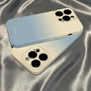 10pro手机壳13新款 柒莱菲林壳适用于opporeno15 9简约蓝色晕染渐变硅胶8硬女防摔findx8x7软6保护套