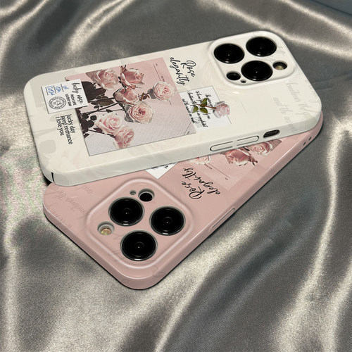适用于vivo系列手机壳玫瑰花菲林