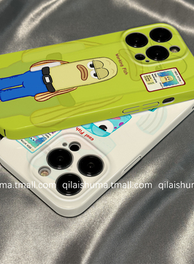 柒莱菲林壳适用于一加ace5/3v手机壳新款ace2pro男女一加13/12防摔11硬壳10搞怪比奇堡路人鱼9保护套8硅胶7软