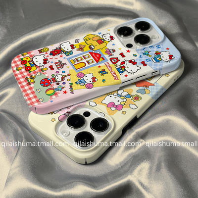 适用于苹果系列手机壳kt猫菲林