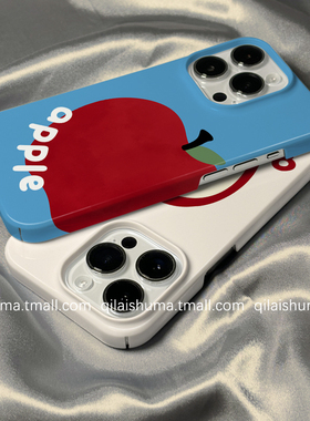 柒莱菲林壳适用于苹果17/16promax手机壳新款iPhone15/14韩风小众蓝色苹果13防摔12硬11保护套xs硅胶xr男女软