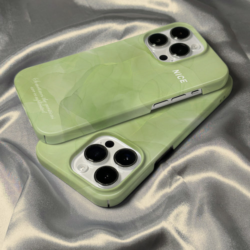 适用于苹果系列手机壳绿色菲林