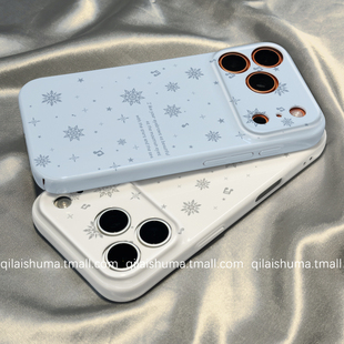 10新款 柒莱菲林壳适用于opporeno15 13pro手机壳12 9女findx9防摔x8韩系冬日ins音符雪花a5a3真我gt6软