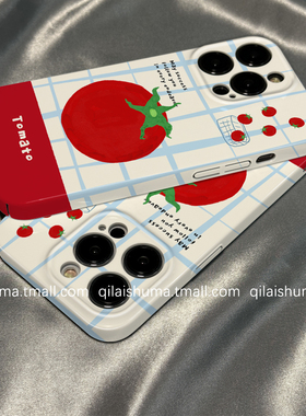 柒莱菲林壳适用于realme真我gt7/6pro手机壳新款gtneo6/5/3硬壳13/12创意小众红色番茄11男女10pro防摔q5软套