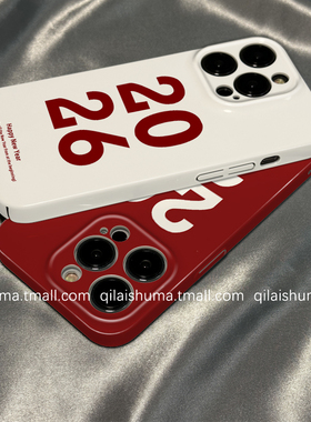 柒莱菲林壳适用于opporeno15/14/13pro手机壳12/11/10新款9男女findx9防摔x8新年红色2026数字a6a5硬a3真我软