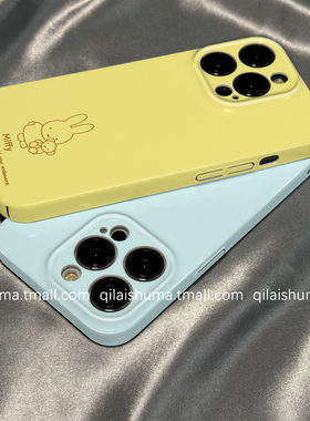 柒莱菲林壳适用于小米17/15pro手机壳14ultra新款13简约线条黄色米菲兔12红米note14女10防摔k80硬70套60软50