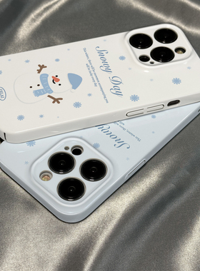 菲林壳适用于小米17/14pro手机壳15新款女11冬日圣诞可爱雪人红米note14/13情侣12硅胶k80k60硬k70防摔50软套