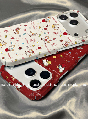 柒莱菲林壳适用于苹果17/16promax手机壳新款iPhone15男女14新年红色烟花小马13防摔12硬11保护套xs硅胶xr软