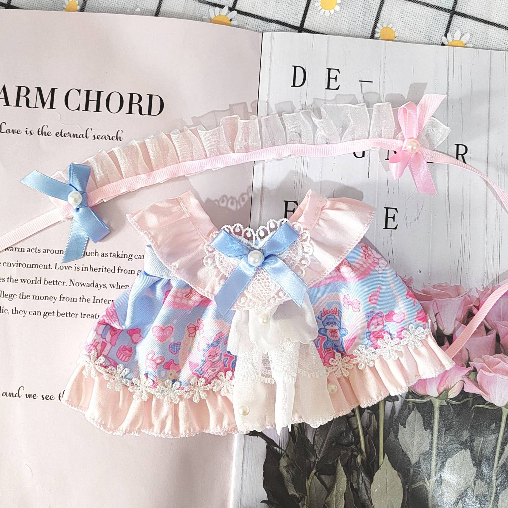 棉花娃娃衣服20cm厘米玩偶人形公仔女娃裙子玩具布娃娃替换装娃衣