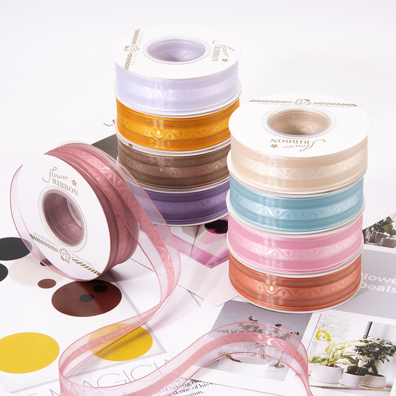 2.5cm流光蔓影纱带马卡龙色系彩带鲜花蛋糕打包丝带手工礼物纱带,居家布艺,丝带/绸带/布带,淘宝优惠券,粉丝福利购,淘宝优惠卷