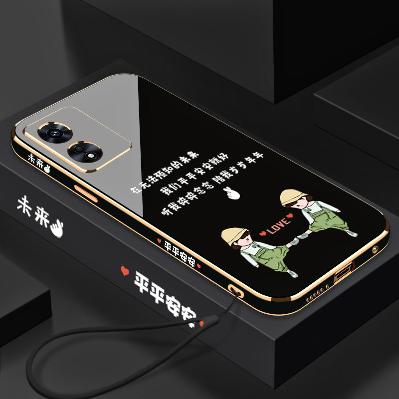 电镀平平安安OPPOA97手机壳全包镜头A97硅胶防摔oppoa超薄个性5g时尚创意a97软壳新品新款保护套外壳