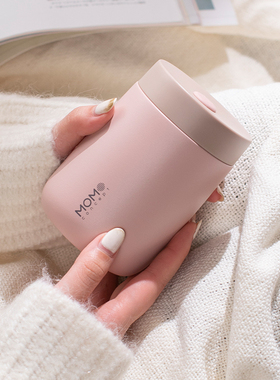 MOMO咖啡杯外出便携迷你小巧日系轻奢316不锈钢保温杯女生高颜值