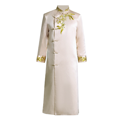 姐妹团中式伴娘香槟色搞笑礼服