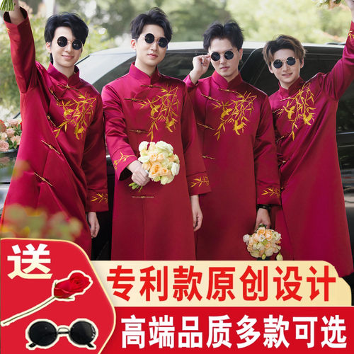 伴郎服中式兄弟装礼服