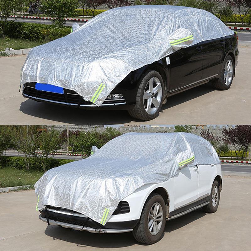 汽车遮阳挡防晒隔热加厚车衣半罩车罩雪前挡风玻璃罩专车专用