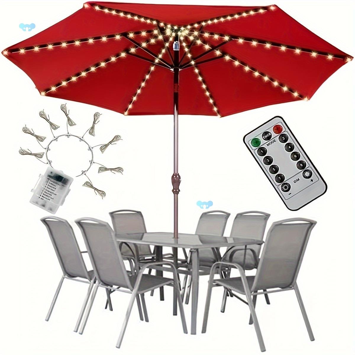 1 PC, 104 LED Patio Lights, Brightness Adjustable, Timed