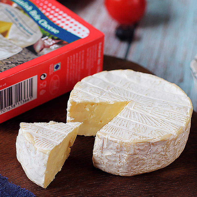 camembert&briecheese丹麦琪雷萨金文必然干奶酪125g即食软质芝士