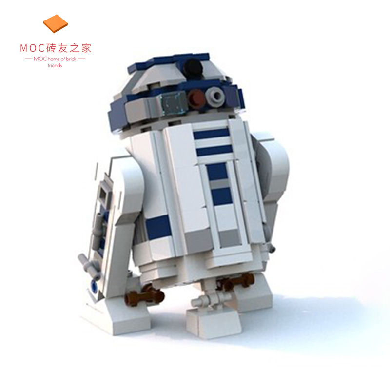 r2-d2砖友moc星球大战拼插积木