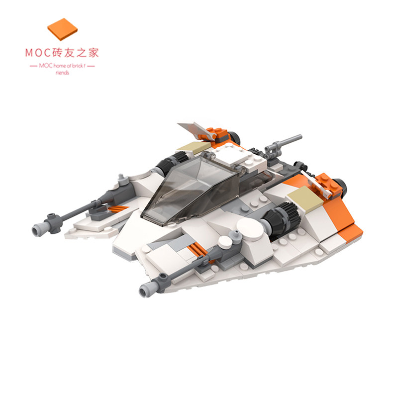 砖友moc套装 t-47 雪地飞车 中国国产拼插积木 61894星球大战系列