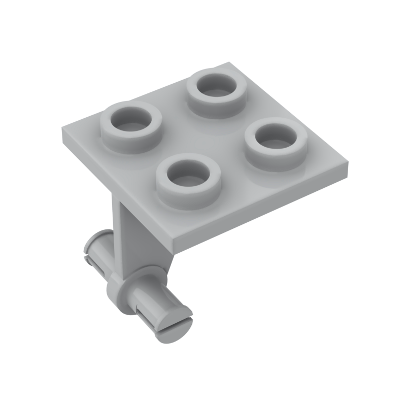 砖友moc 4870  小颗粒积木散件兼容乐高零配件 2x2飞机前轮双细轴