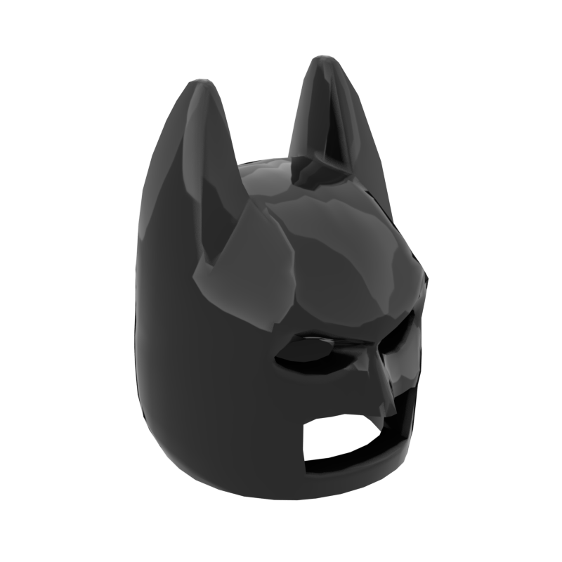 砖友moc 10113 兼容乐高积木国产零配件 人仔蝙蝠侠面罩头盔头套