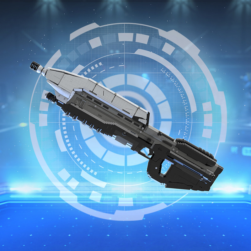 光环moc光晕士官长的枪halo武器游戏周边积木拼插大模型摆件手办