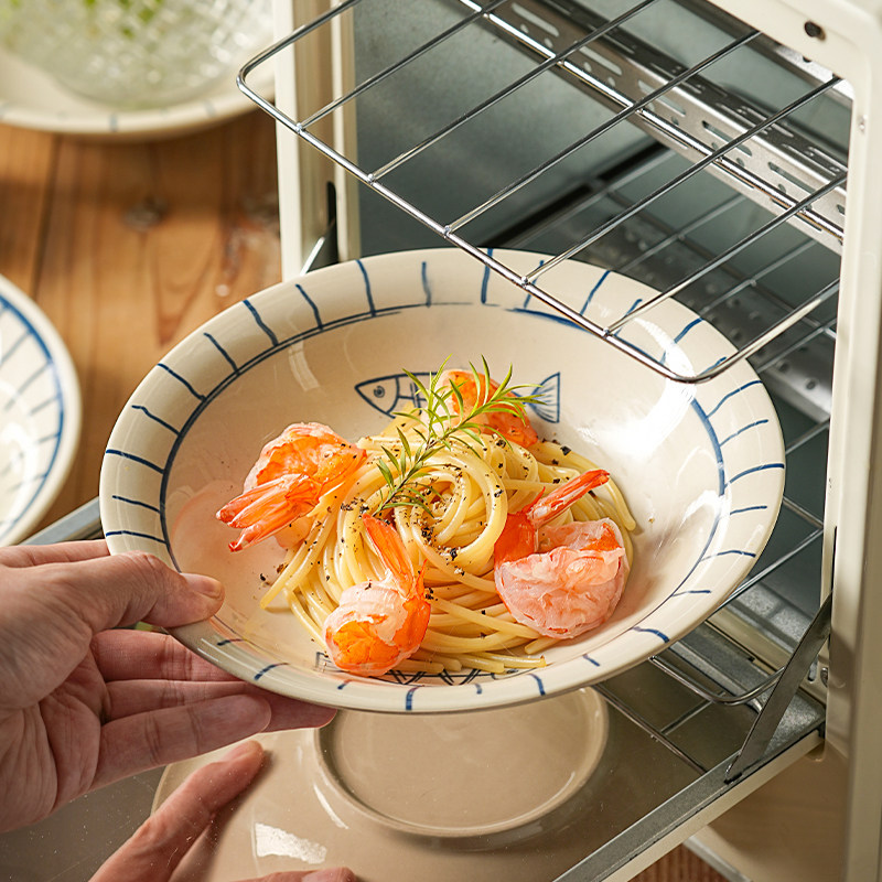 微波炉加热专用盘子家用菜盘陶瓷特别好看的高级感轻奢菜碟餐盘,餐饮具,盘,淘宝优惠券,粉丝福利购,淘宝优惠卷