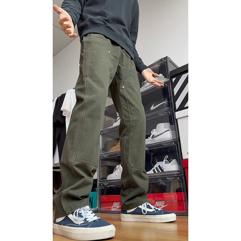 BLACBUK工装裤男款cleanfit美式vibe伐木裤双膝百搭长裤子K2572