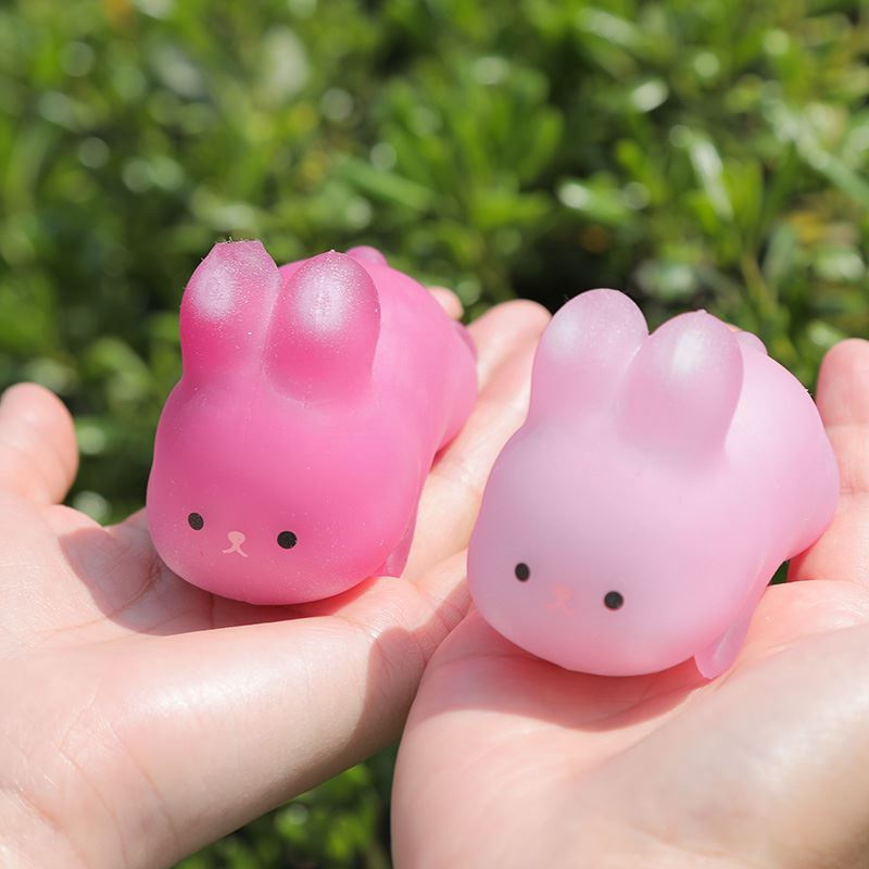 变色捏捏乐兔子解压非玩具捏捏球粘粘乐动物儿童发泄手捏减压神器