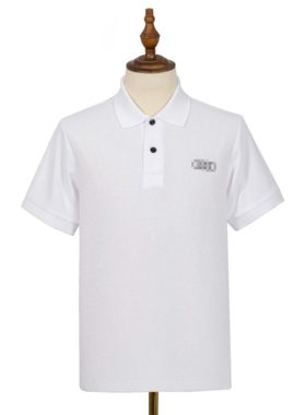 JTO新款奥迪CBD展厅白色t恤透气工装夏装上衣男女同款polo衫短袖