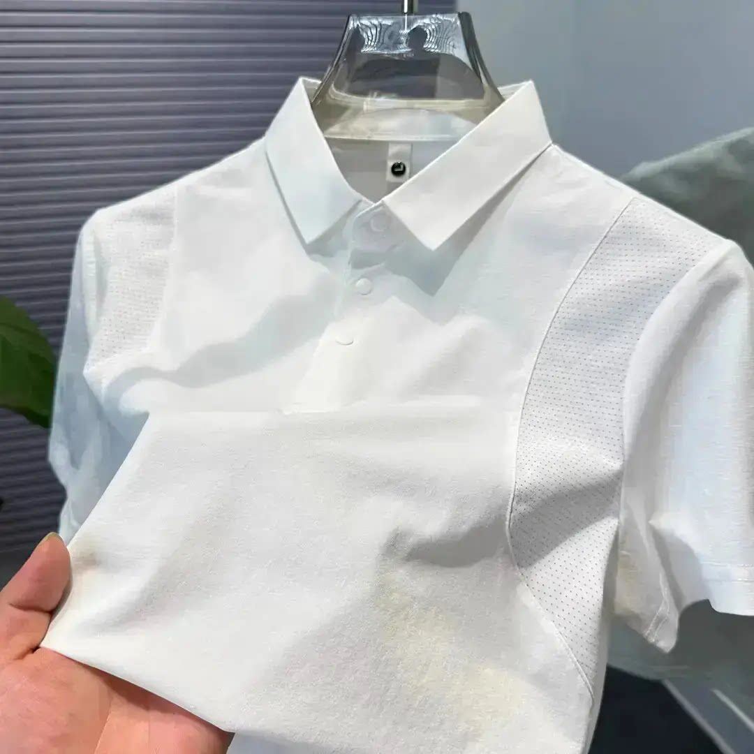 后岸服装店运动速干polo衫男款高级感夏季休闲修身老钱风商务上a9