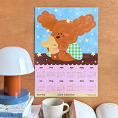 BLUUF 饰画 插画小狗治愈系2026年历年历挂画装 TAG原创 星空岛