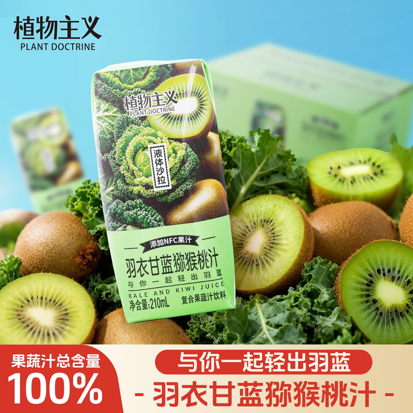 羽衣甘蓝猕猴桃汁果蔬汁饮料0脂图片