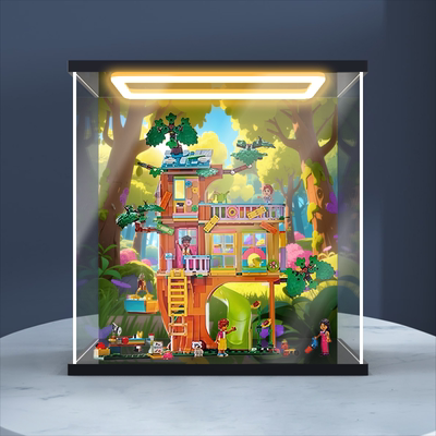 亚克力防尘盒适用42652 欢聚友谊树屋玩具收纳积木透明收纳盒