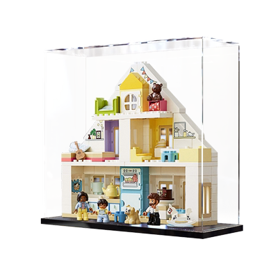 亚克力展示收纳盒乐高10929 梦想之家拼装积木模型高清透明防尘罩