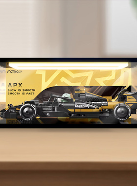 贝格宝适用speed超级赛车77252 F1大电影同款APXGP赛车回灯收纳盒