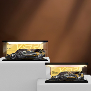 贝格宝适用speed超级赛车77252 F1大电影同款APXGP赛车模型收纳盒