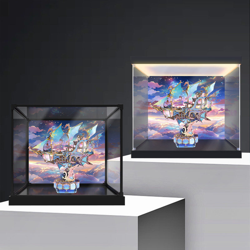 贝格宝适用同趣拼装模型星迹幻舟 手工飞船榫卯积木亚克力收纳盒图片