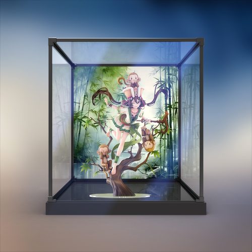 适用APEX-TOYS 仙剑奇侠传 阿奴 神木苗影 手办防尘罩高清收纳盒